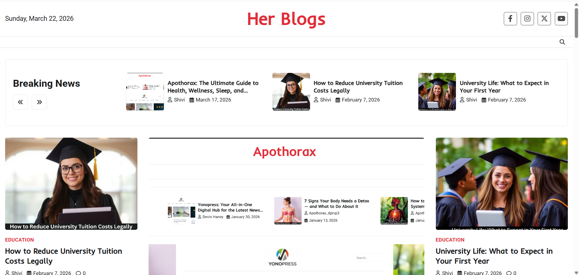 HerBlogs: Empowering Women Through Stories, Voices, and Shared Experiences